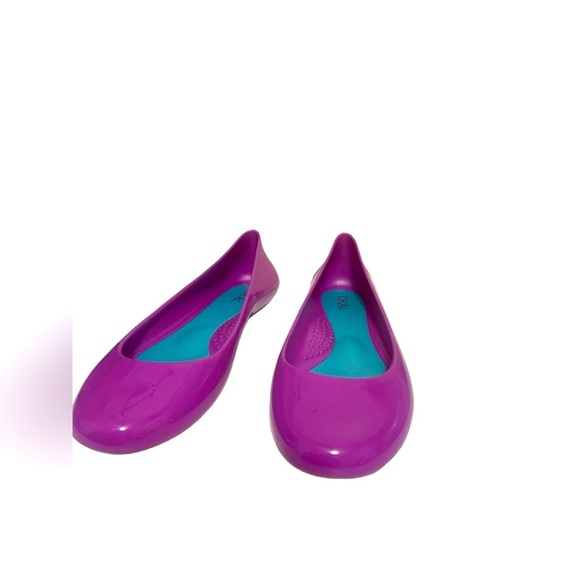 🌼❤️❤️ NEW OKA B FUCHSIA / PURPLE JELLY ROUND TOE BALLET. - Picture 2 of 10